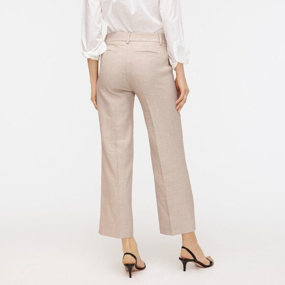 NWT Womens Size 10 10x26 J. Crew Peyton Crop Pant in Stretch Linen NEW - Picture 4 of 4